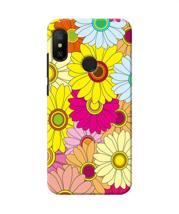 Abstract Colorful Flowers Redmi 6 Pro Back Cover