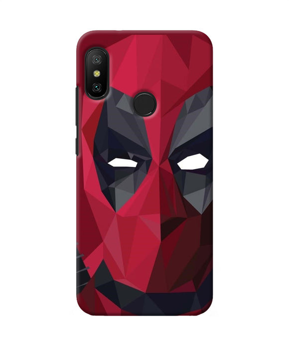 Abstract Deadpool Mask Redmi 6 Pro Back Cover