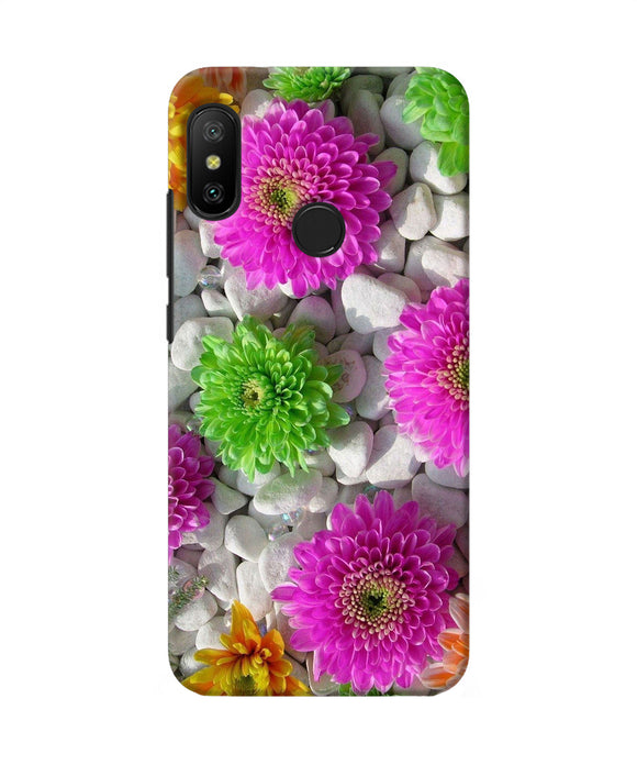Natural Flower Stones Redmi 6 Pro Back Cover