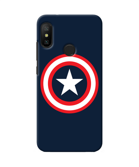 Captain America Logo Redmi 6 Pro Back Cover