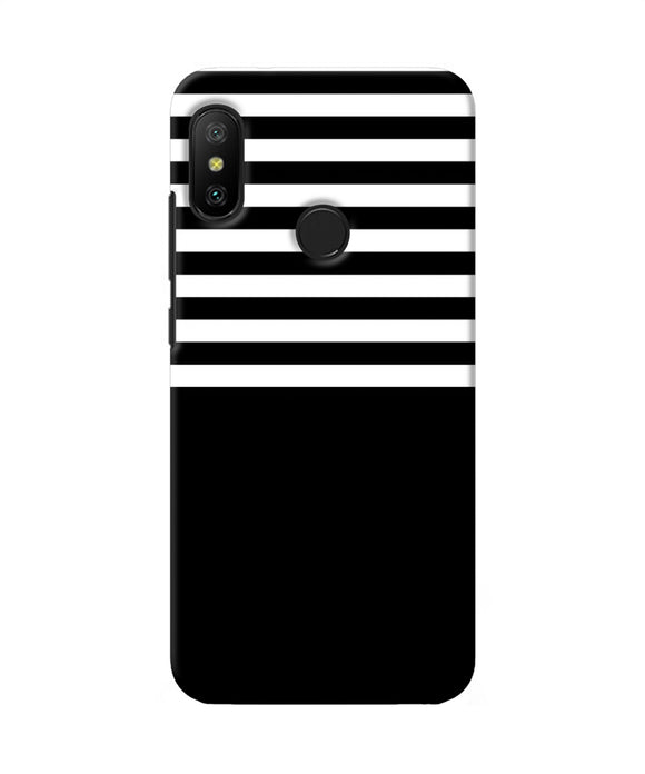 Black And White Print Redmi 6 Pro Back Cover