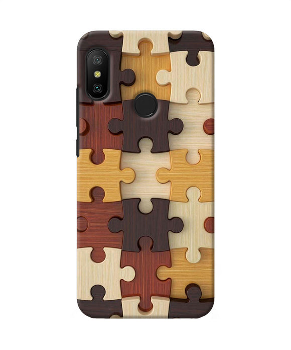 Wooden Puzzle Redmi 6 Pro Back Cover