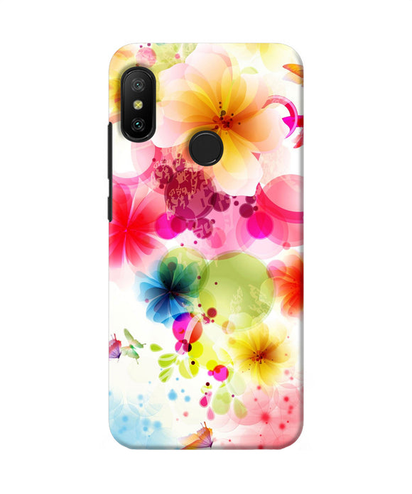 Flowers Print Redmi 6 Pro Back Cover