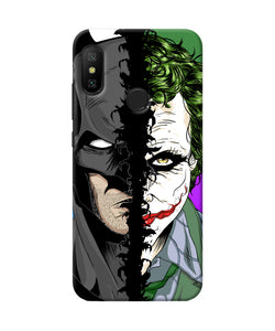 Batman Vs Joker Half Face Redmi 6 Pro Back Cover