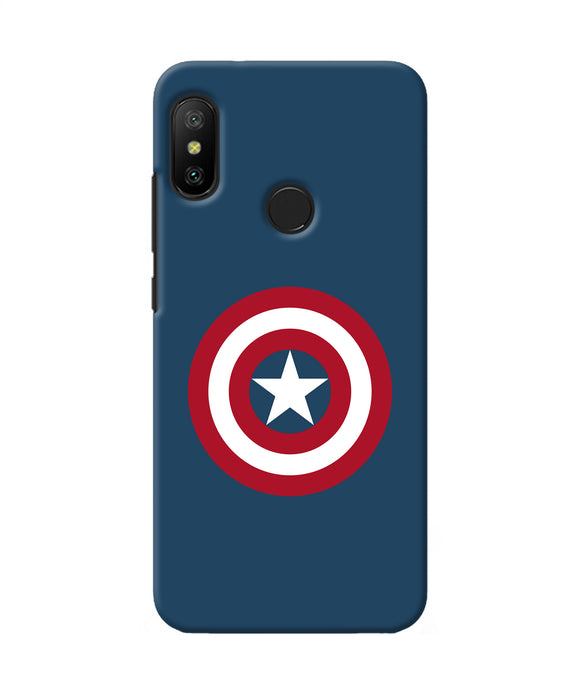 Captain America Logo Redmi 6 Pro Back Cover