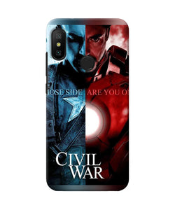 Civil War Redmi 6 Pro Back Cover