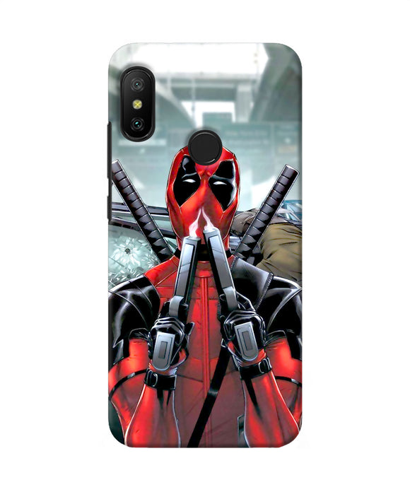 Deadpool With Gun Redmi 6 Pro Back Cover