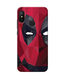 Abstract Deadpool Half Mask Redmi 6 Pro Back Cover