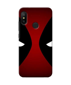 Deadpool Eyes Redmi 6 Pro Back Cover