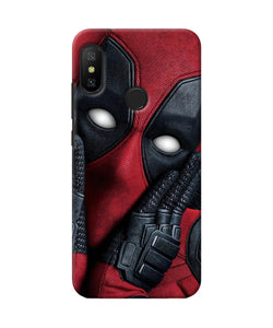 Thinking Deadpool Redmi 6 Pro Back Cover