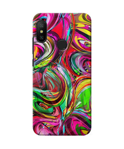 Abstract Colorful Ink Redmi 6 Pro Back Cover