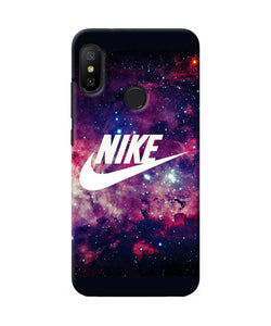 Nike Galaxy Logo Redmi 6 Pro Back Cover