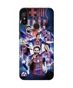 Messi Fcb Team Redmi 6 Pro Back Cover