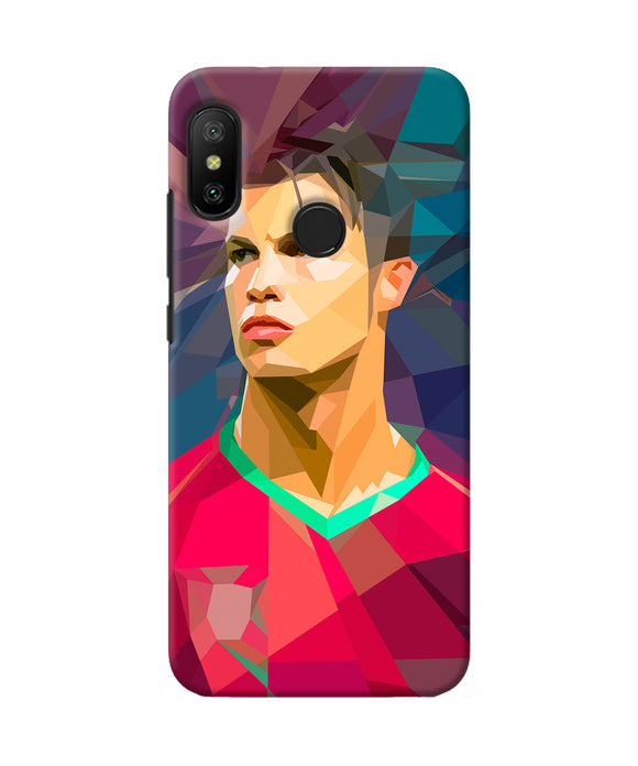 Abstract Ronaldo Redmi 6 Pro Back Cover