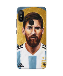 Messi Face Redmi 6 Pro Back Cover