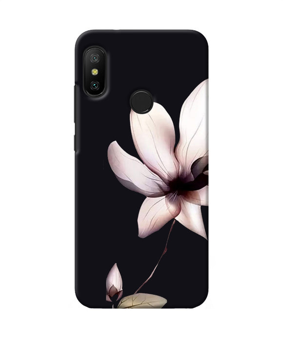 Flower White Redmi 6 Pro Back Cover