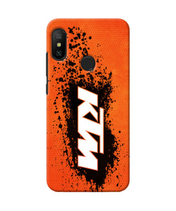 Ktm Black Spray Redmi 6 Pro Back Cover