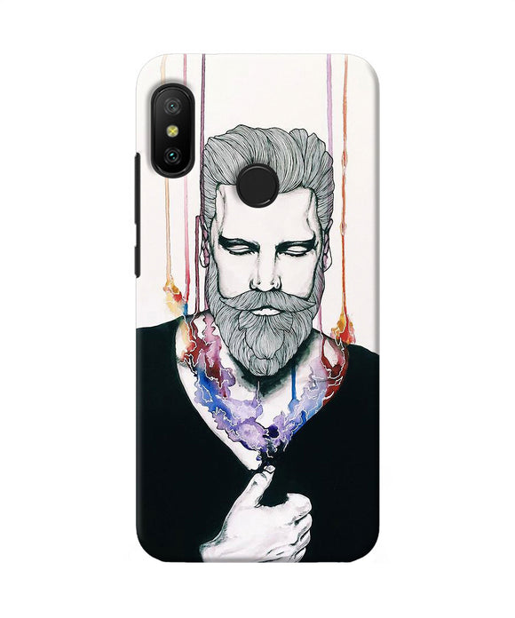 Beard Man Character Redmi 6 Pro Back Cover