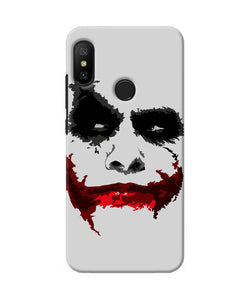 Joker Dark Knight Red Smile Redmi 6 Pro Back Cover