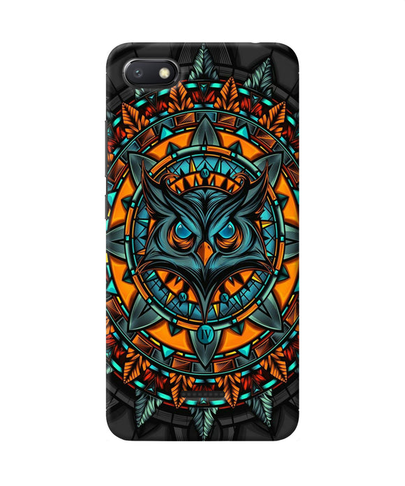 Angry Owl Art Redmi 6a Back Cover