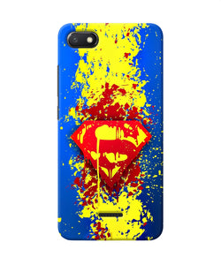 Superman Logo Redmi 6a Back Cover