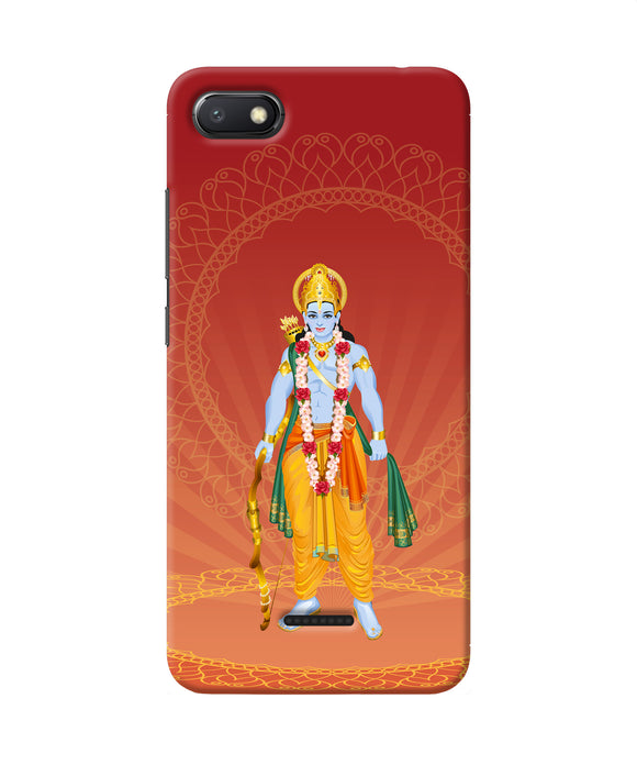 Lord Ram Redmi 6a Back Cover