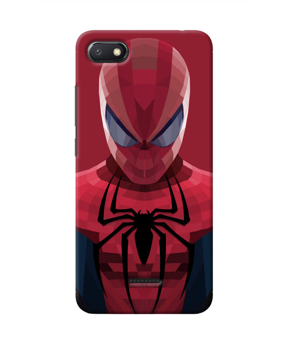 Spiderman Art Redmi 6A Real 4D Back Cover