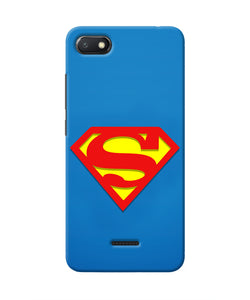 Superman Blue Redmi 6A Real 4D Back Cover