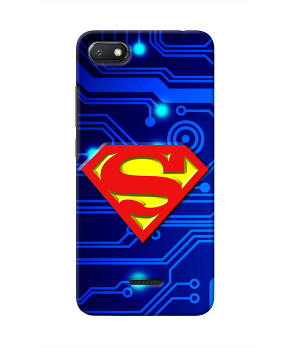 Superman Abstract Redmi 6A Real 4D Back Cover