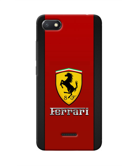 Ferrari Abstract Red Redmi 6A Real 4D Back Cover