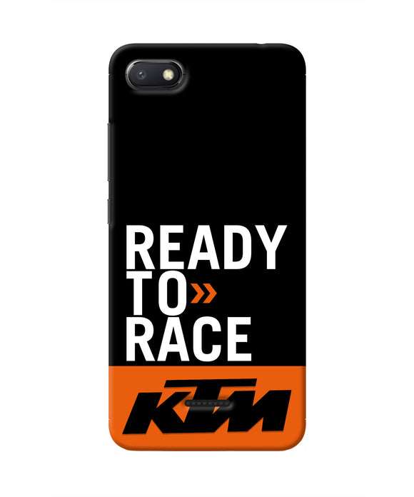 KTM Ready To Race Redmi 6A Real 4D Back Cover