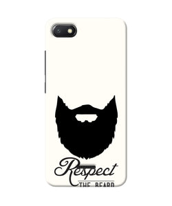 Respect the Beard Redmi 6A Real 4D Back Cover