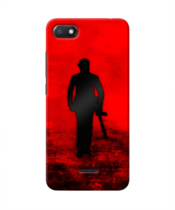 Rocky Bhai with Gun Redmi 6A Real 4D Back Cover