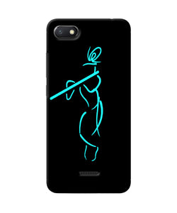 Lord Krishna Sketch Redmi 6a Back Cover