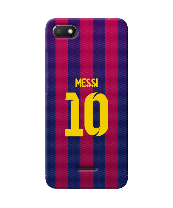 Messi 10 Tshirt Redmi 6a Back Cover
