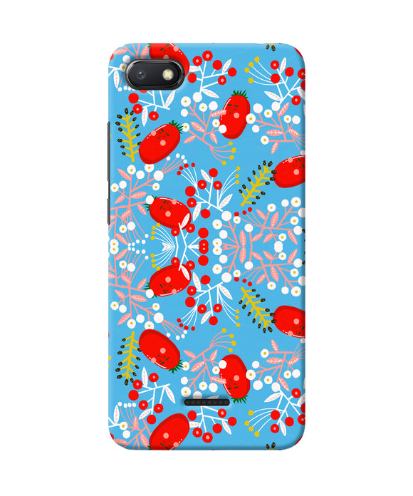 Small Red Animation Pattern Redmi 6a Back Cover