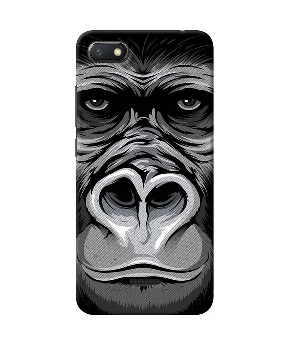 Black Chimpanzee Redmi 6a Back Cover