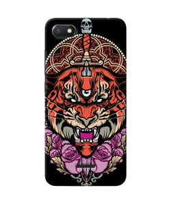 Abstract Tiger Redmi 6a Back Cover