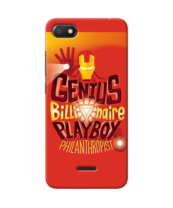 Ironman Quote Redmi 6a Back Cover