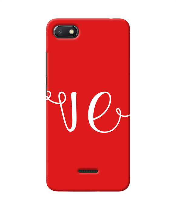 Love Two Redmi 6a Back Cover