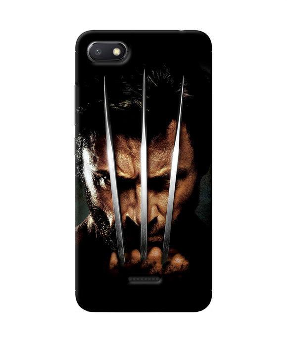 Wolverine Poster Redmi 6a Back Cover