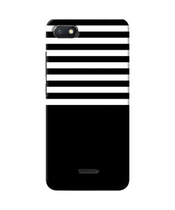 Black And White Print Redmi 6a Back Cover