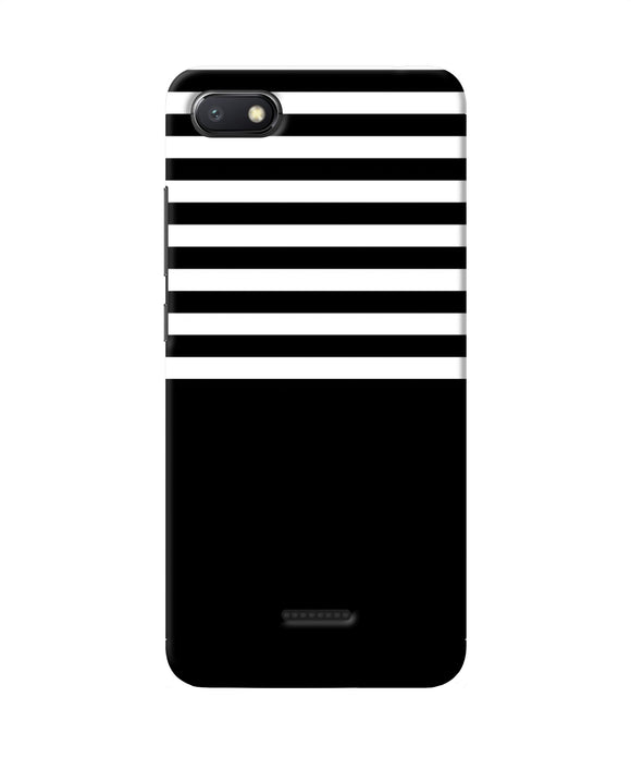 Black And White Print Redmi 6a Back Cover