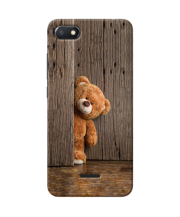 Teddy Wooden Redmi 6a Back Cover