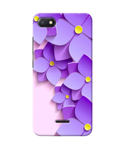 Violet Flower Craft Redmi 6a Back Cover