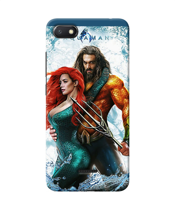 Aquaman Couple Water Redmi 6a Back Cover