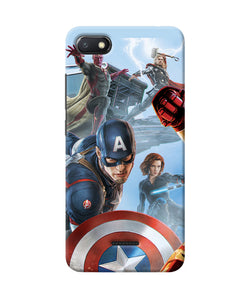 Avengers On The Sky Redmi 6a Back Cover