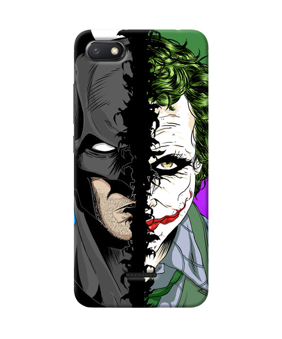 Batman Vs Joker Half Face Redmi 6a Back Cover