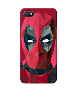 Abstract Deadpool Full Mask Redmi 6a Back Cover