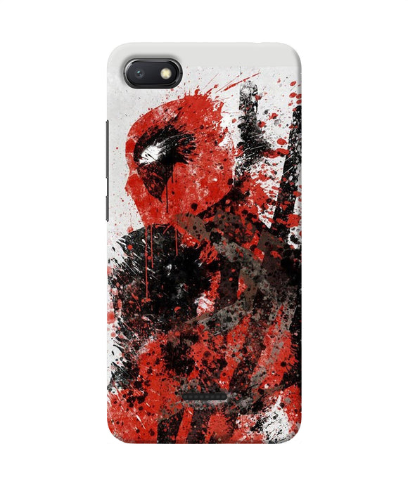 Deadpool Rugh Sketch Redmi 6a Back Cover